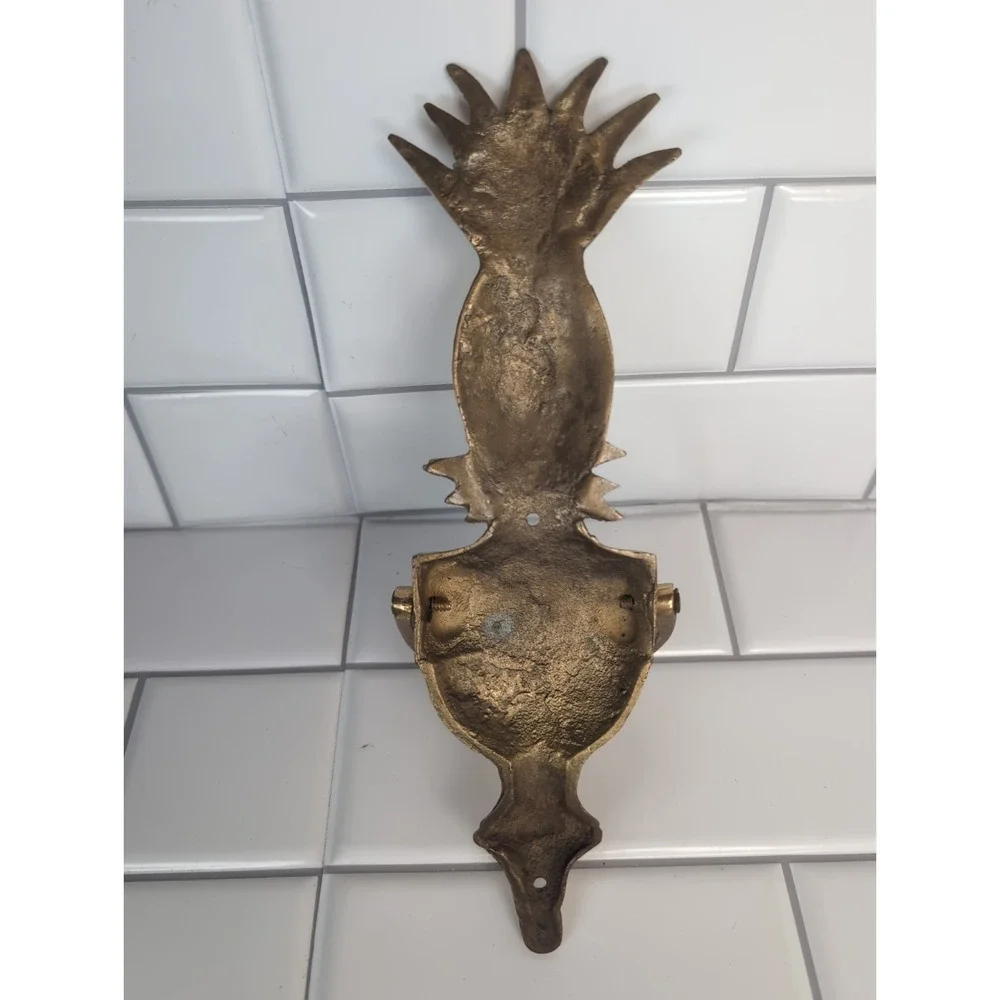 Door Knocker Solid Brass Pineapple Victorian Vintage Art Engraveable Beautiful